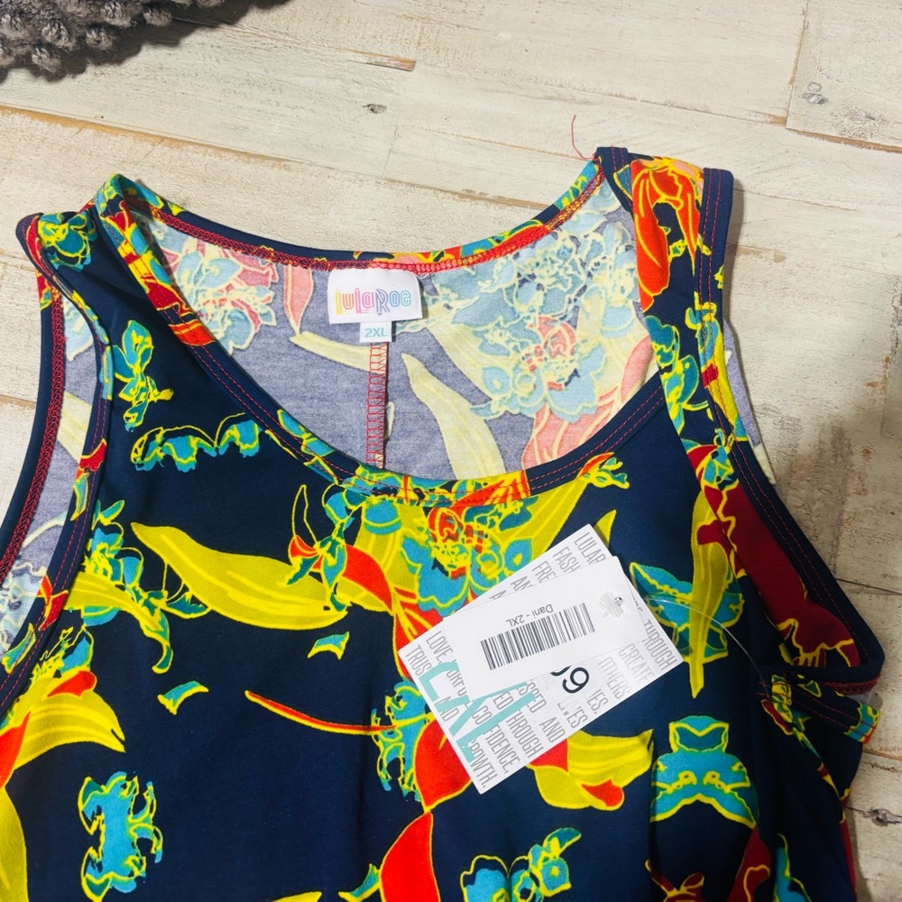 NWT❤️LuLaRoe Dani Maxi Floral Island Dress-2XL - Picture 5 of 5